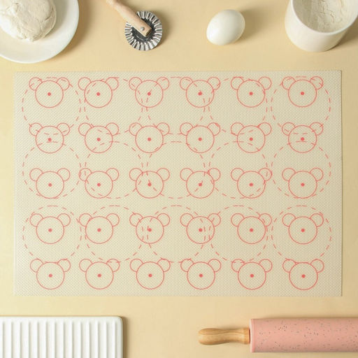 Силиконовый коврик армированный «Макарон.Ушки», 42×29.5 см