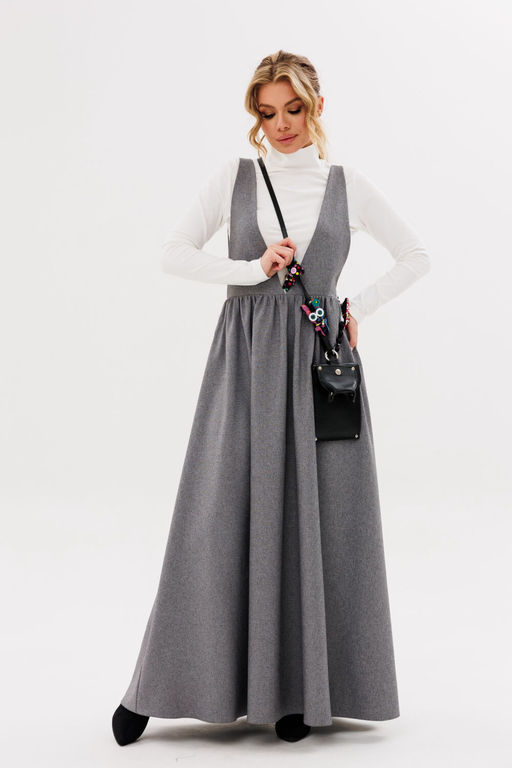 Сарафан AmberA 1106 серый  фото 5