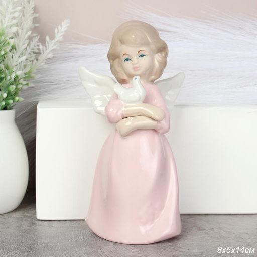 Фигурка Ангел 14 см / YZ13124 /уп 48/фарфор