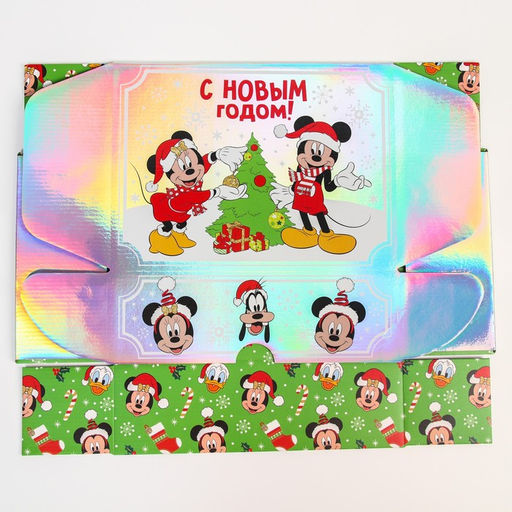 Подарочная коробка «Новый год» 31×22×9.5 см, Микки Маус