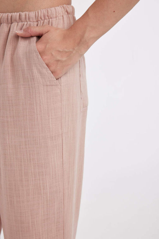 Широкие брюки стандартной длины с нормальной талией и двойными карманами - Defacto фото 4