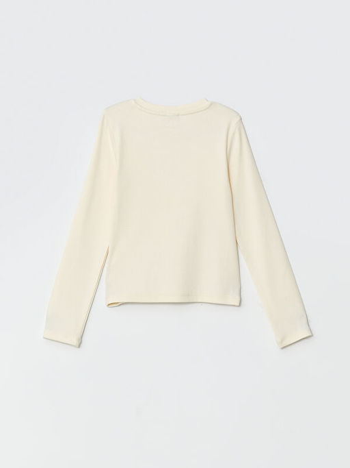 Bisiklet Yaka K?z ?ocuk Ti??rt