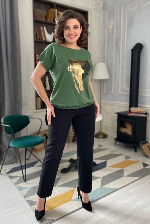 Футболка Rumoda 2123 зеленый фото 4