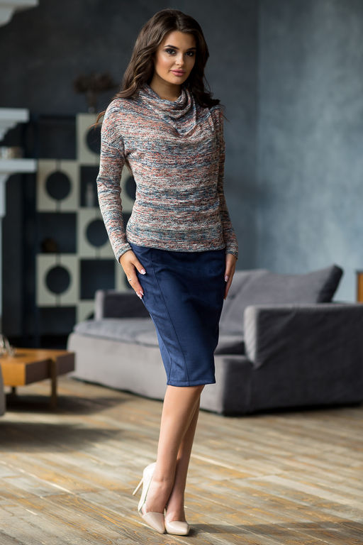 06-446 Джемпер - Вишня фото 2