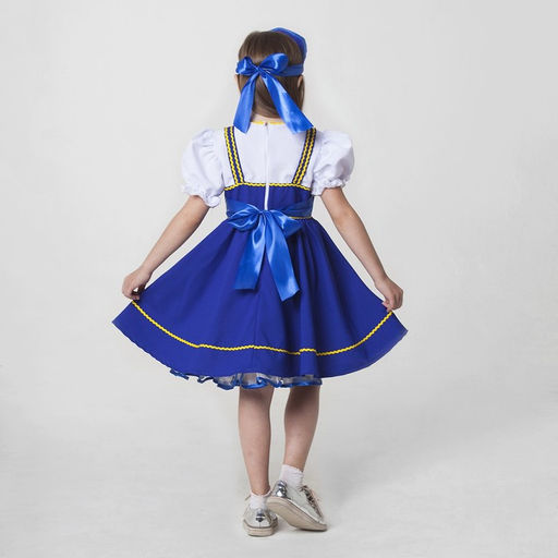 Костюм русский народный, платье, кокошник, рост 122-128 см, 6-7 лет, синий - Simaland фото 3