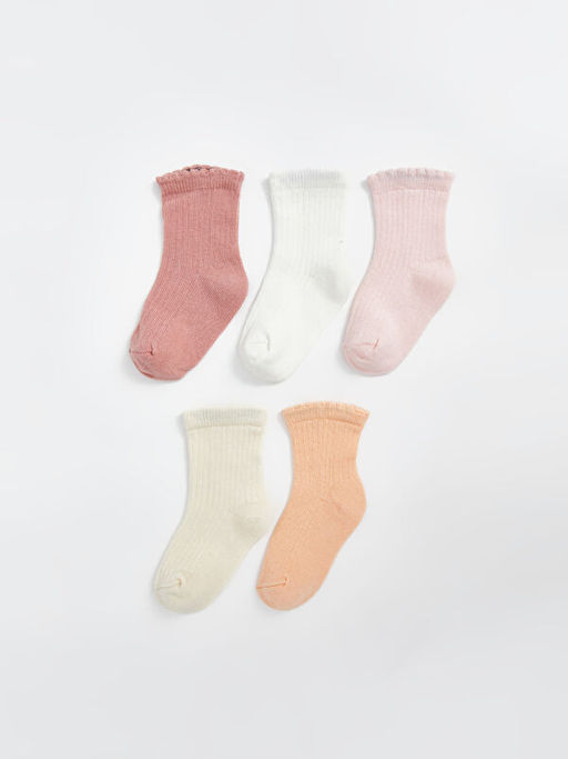 Basic K?z Bebek Soket ?orap 5li - Waikiki фото 2