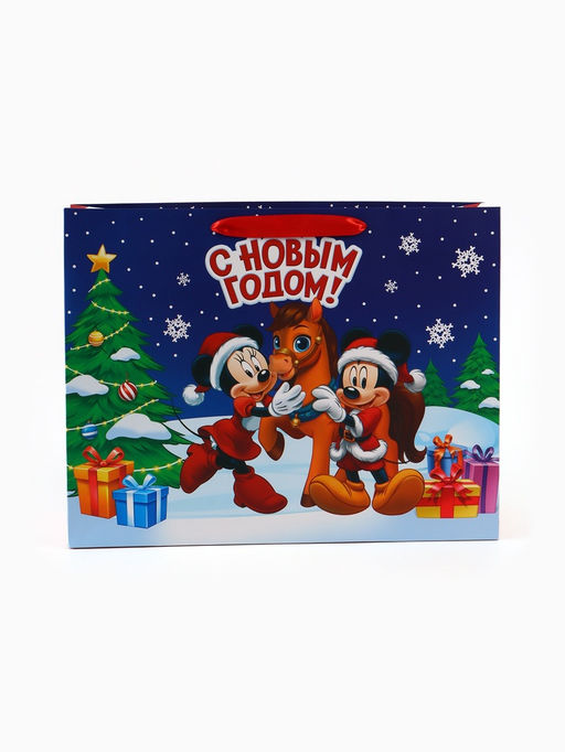 Пакет подарочный С Новым годом!, L 31 ? 40 ? 11.5 см
