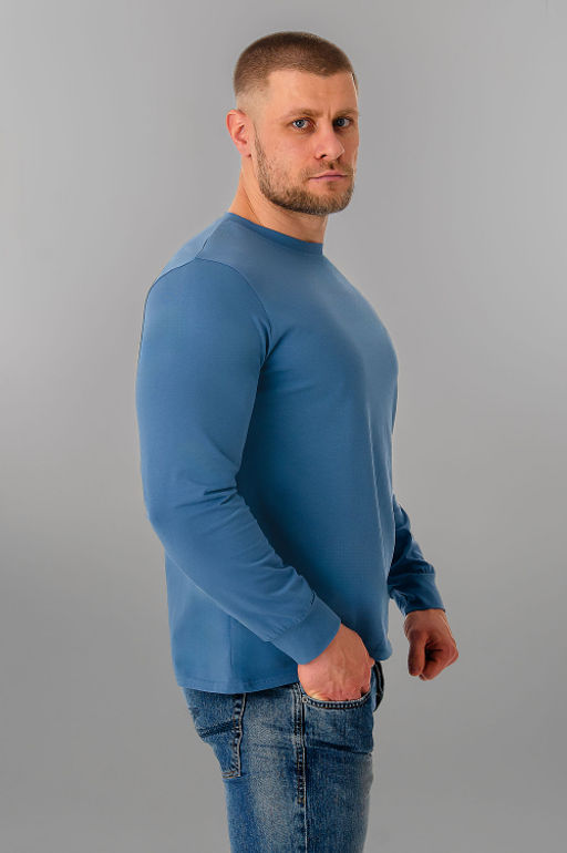 Арт. 67127/5 Лонгслив мужской 48-56 (5 шт) Цвет:джинс