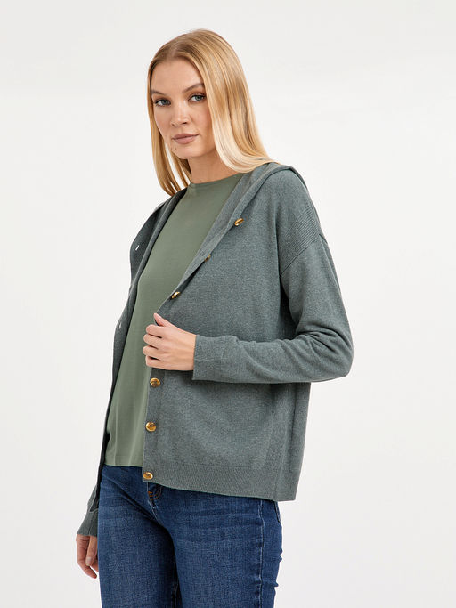 кардиган женский с капюшоном - Glenfield фото 3