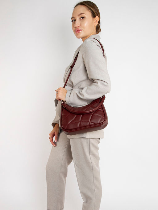 LACCOMA сумка Амира-24-L815-пурпурно-красный эко кожа хлопок