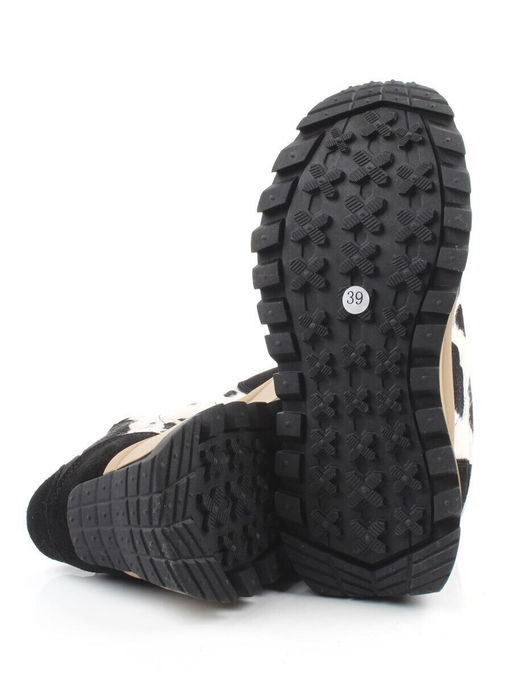 04-PDH362-3 BLACK Кроссовки демисезонные женские (натуральная замша, натуральная кожа)