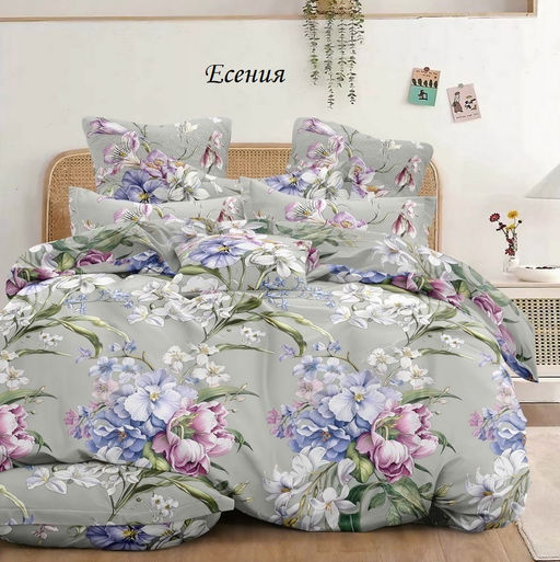 Комплект постельного белья Есения, бязь евро Эффект 3D