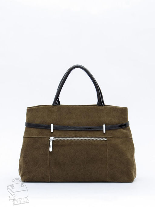 Сумка женская кожаная 91156SMS army green Velina Fabbiano-Safenta