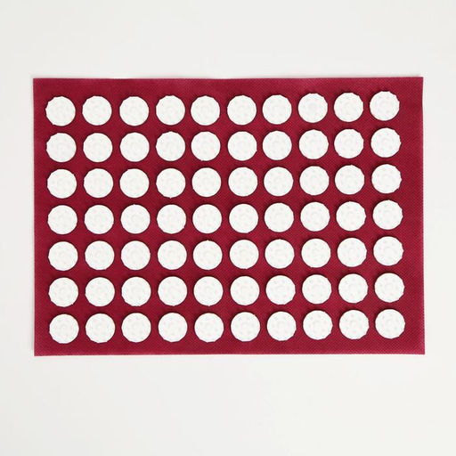 Аппликатор «Кузнецова», 70 колючек, спанбонд, 23×32 см, красный.