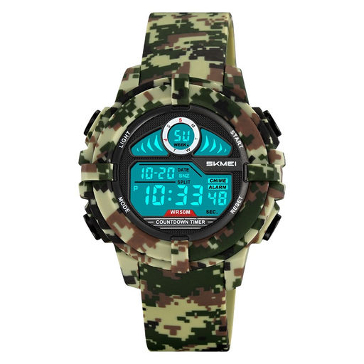 Часы наручные Skmei мужские электронные спортивные 2130green-camo