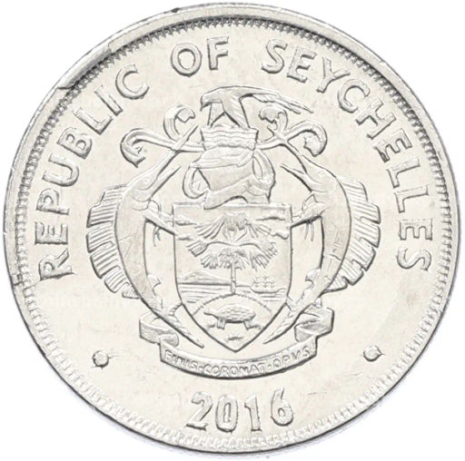 Монета 25 центов 2016 года Сейшелы