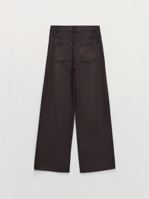 Прямые брюки из искусственной замши / Zarina  фото 6