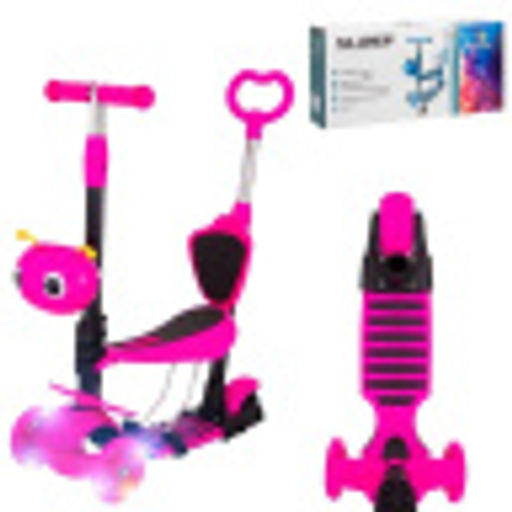 Самокат трехколесный с ручкой управления