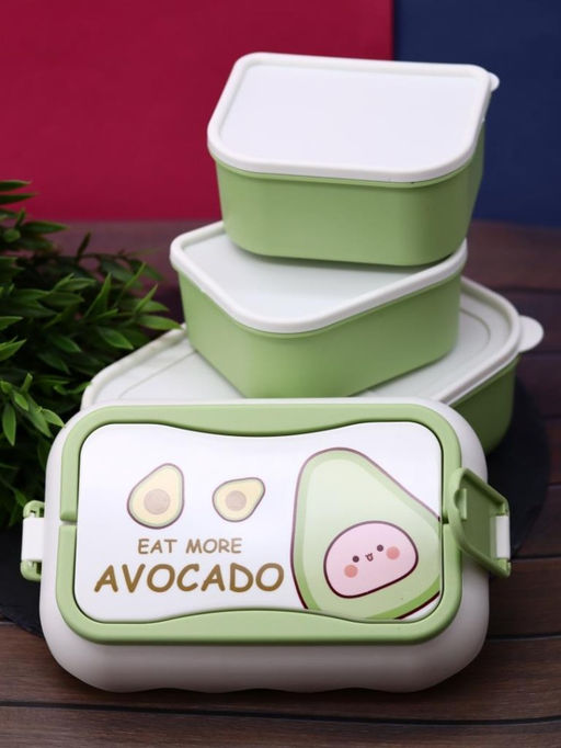 Ланчбокс Eat more avocado, green, (2500 мл)