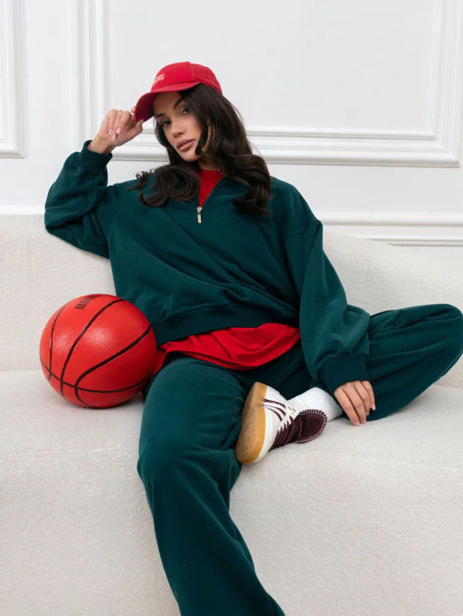 Толстовка женская Пич Изумрудный - Modamica фото 8