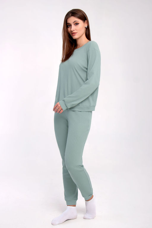 Арт. 10806/6 Пижама с брюками 42-50 (5 шт) Цвет:верх-мята, низ-мята - Калинка фото 9