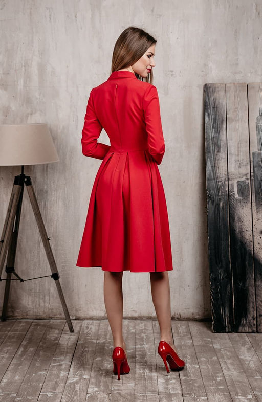 Элегантное платье красный - Donna saggia фото 3
