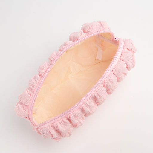 Косметичка на молнии женская, с подкладом, розовая - Simaland фото 4