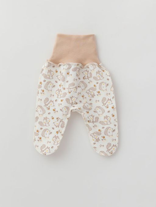 Ползунки на широкой резинке утепленные, белочки - Lesi kids фото 13
