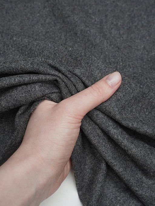 Шерсть костюмная Твид цв.Графитово-серый меланж, СОРТ2, ш.1.5м, шерсть-50%, п/э-50%, 240гр/м.кв - Купава фото 5