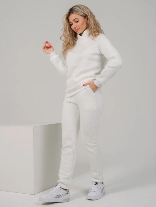 Костюм Токио молочный (брюки) (футер) - Каприз фото 2