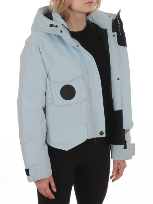 H24-280 LT. BLUE Куртка пуховая женская (утиный пух) - Fashion фото 8