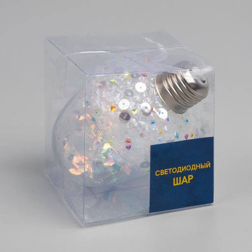 Ёлочный шар Жёлудь, 12х7 см, 4 LED, от батареек, свечение тёплое белое - Luazon lighting фото 4