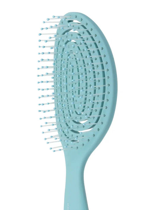 Kristaller Расческа для волос продувная / Улитка 2192, нейлоновые штифты, 18,4 см, голубой  фото 5