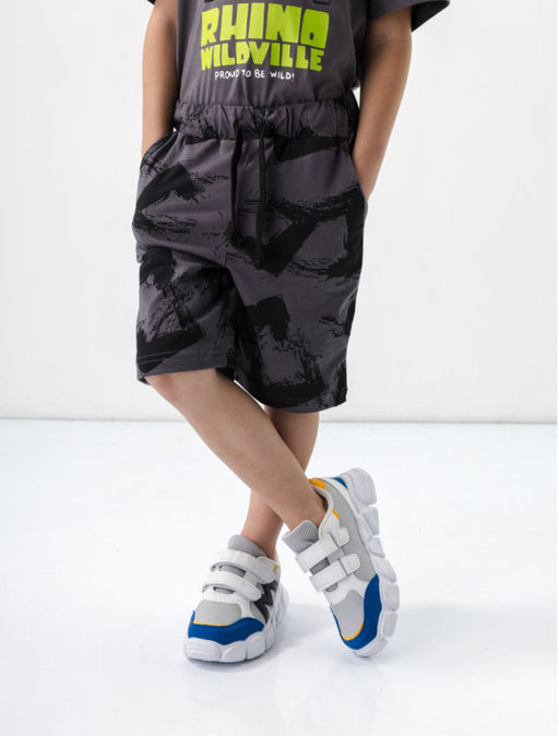 CHILLEASY 280012С-31 Комплект для мальчика (футболка, шорты), Темно серый