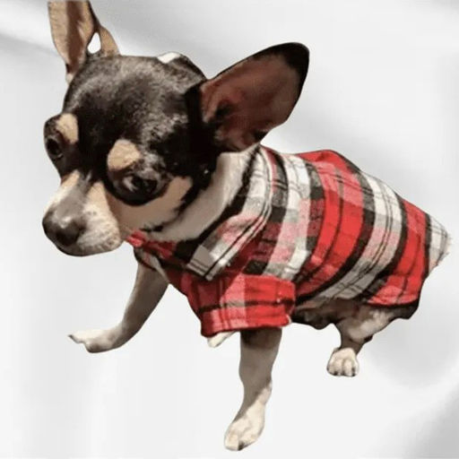 Кофта - рубашка фланелевая для мелких пород собак и кошек "BRO Style", цвет красный, р XL