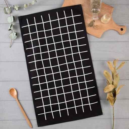 Полотенце кухонное Доляна Клетка 35х60 см, 100% хл, 160г/м2