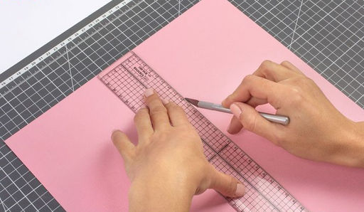 Gamma DKF-01 Мат для кроя складной ПВХ 60 см х 45 см в пакете формат А2/серый