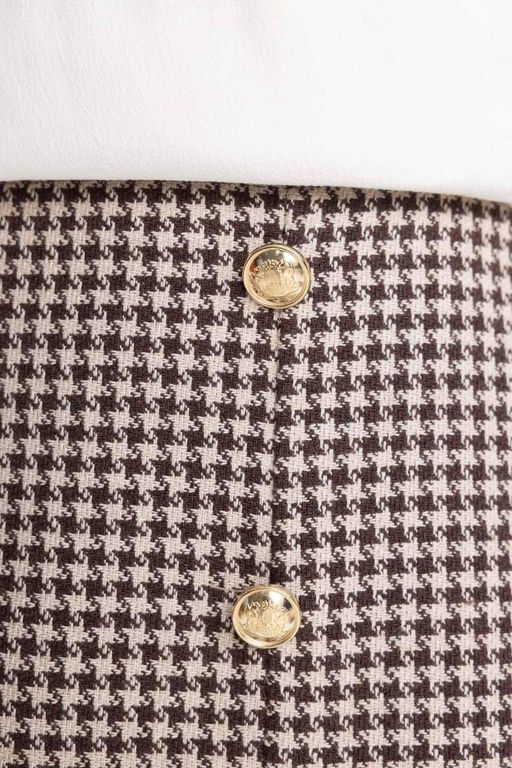 Мини-юбка А-силуэта в клетку на подкладке - Defacto фото 7