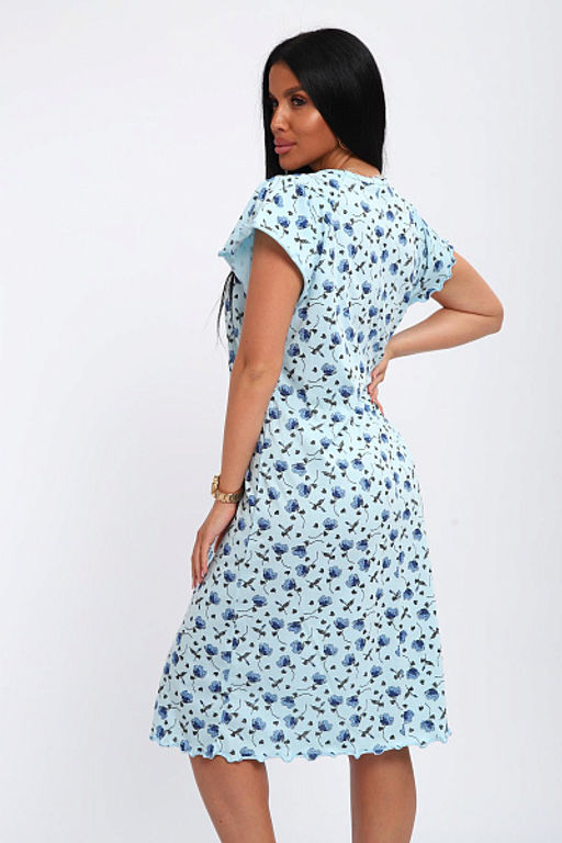 Сорочка женская (01064 синий) - Плиона фото 49