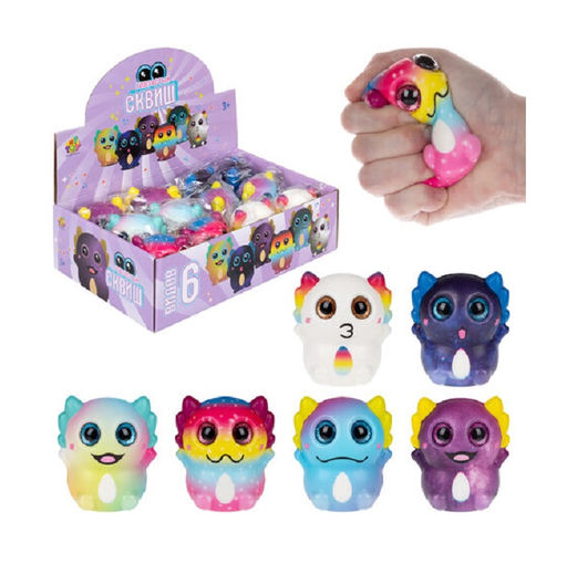 Крутой замес. Глазастый сквиш "Аксолотль" 8-9 см, в ассорт. 6 видов, пакет+д/б арт.Т26168