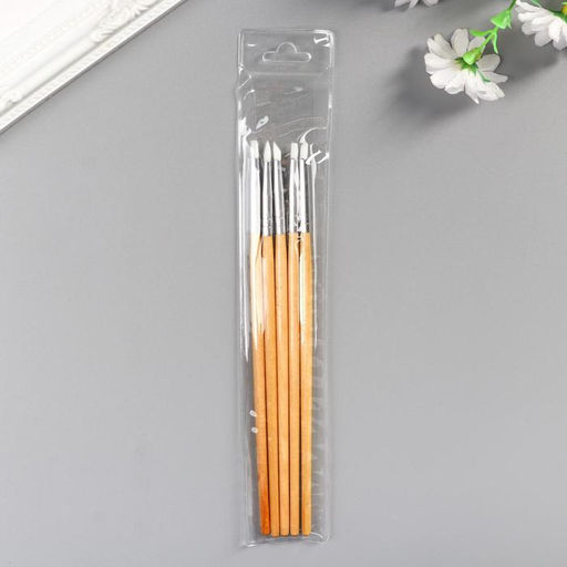 Инструменты для моделирования и придания формы (набор 5 шт) 18 см дерево, резина - Simaland фото 4