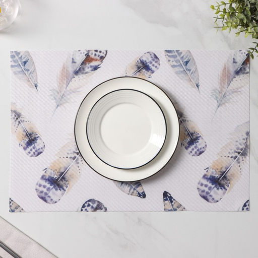 Набор салфеток сервировочных Доляна Легкость, 4 шт, 3045 см, цвет белый  фото 6