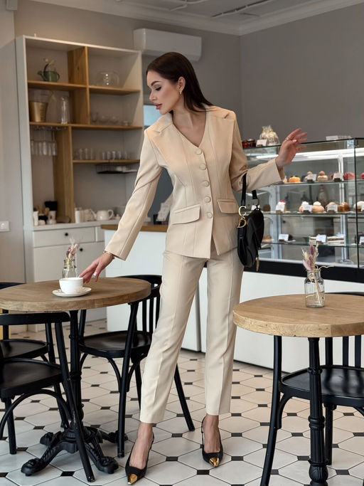 Брюки AURA 4169-164 кремовый