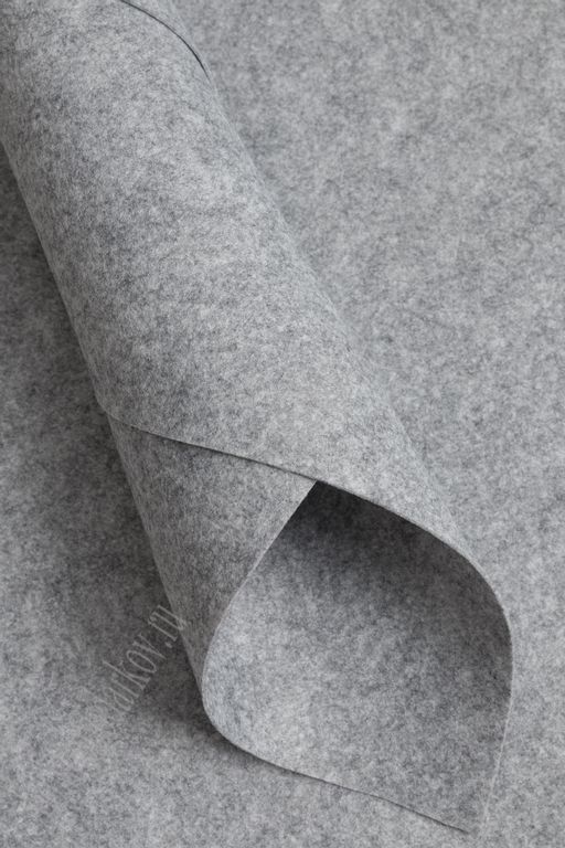 Фетр жесткий 1,2 мм, Корея Solitone 40*55 см (5 шт) серый №892