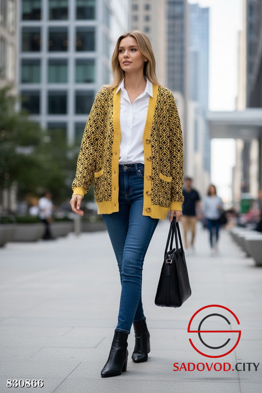 Кардиган женский на пуговицах