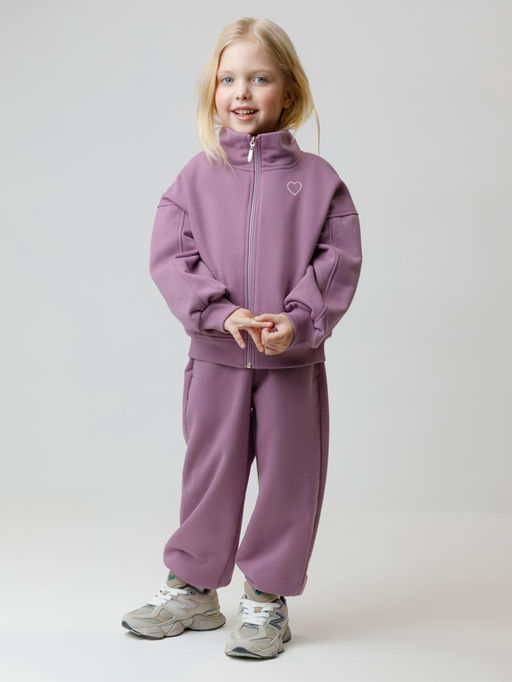 КР 302817/лиловый 3220 к649 жакет (бомбер) для дев - Crockid фото 3