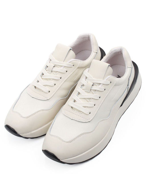 03-YH257-2 LT. BEIGE Кроссовки женские (натуральная кожа, текстиль)