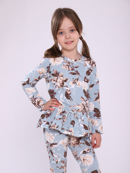 КМ151 Костюм Модница (голубой; белый) - Милаша фото 5