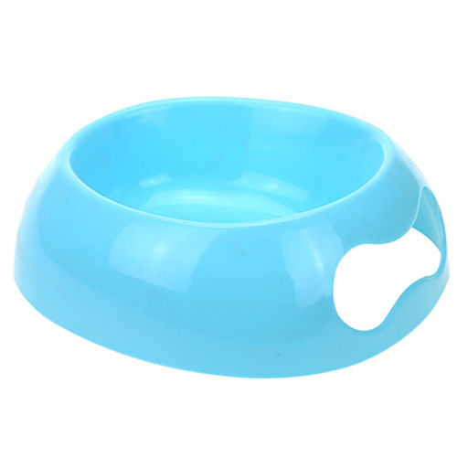 Миска для кормления животных пластмассовая Капелька 0,35л, 18,5х17,5х5,5см, с ручкой, цвета микс (Китай) - Pet toys фото 3
