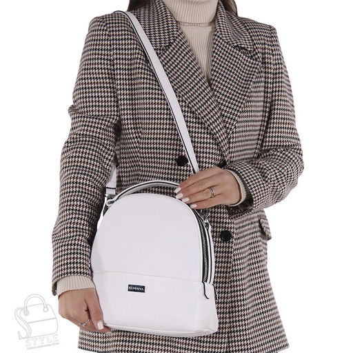 Рюкзак женский 670091 white Velina Fabbiano-Safenta/30 в Новосибирске